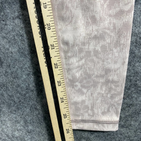 Athleta Legging XS Pink Elastion Textured Tight Abstract Print High Rise Workout - Picture 12 of 14